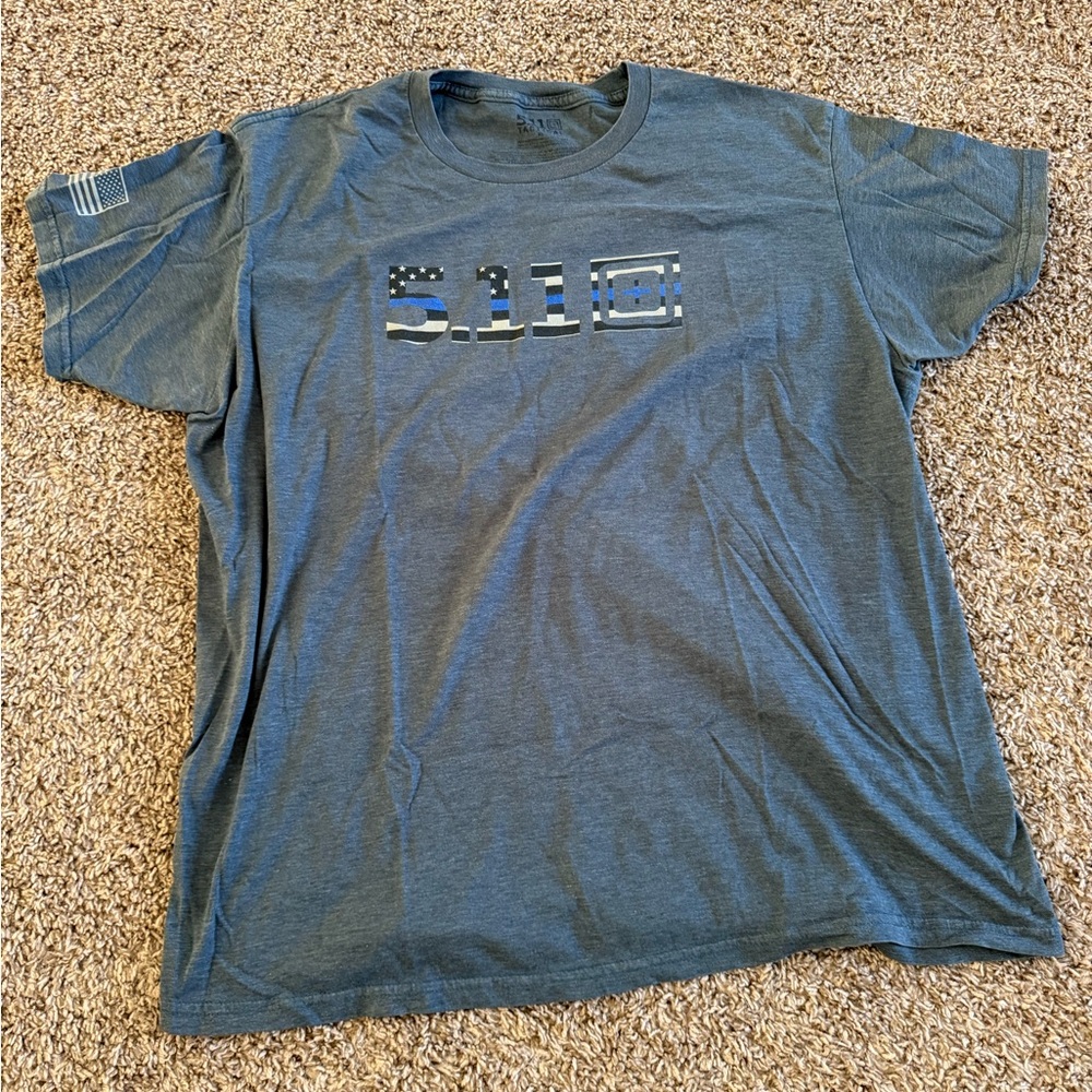 5.11 Tactical Men's Gray Graphic Tee